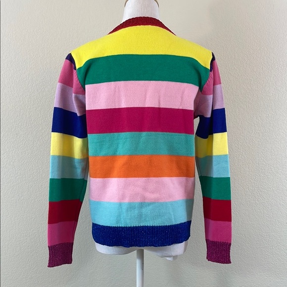 Multicolor Striped Sweater with Tiger Motif - Picture 4 of 6